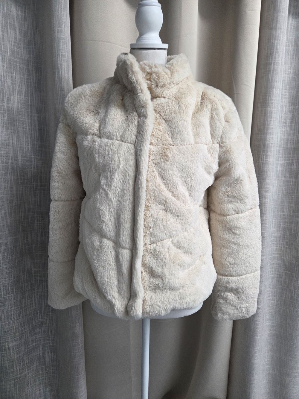 Ambiance Faux-Fur Teddy Jacket Après-Ski Quiet Luxury Cozy Cardio Size S